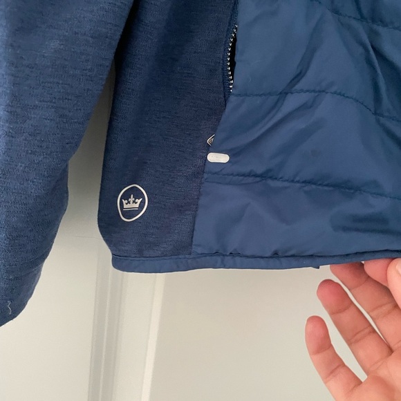 Peter Millar Down Insulated Zip Front Jacket Blue - Picture 3 of 10